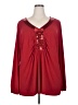 Covington 100% Spandex Red Long Sleeve Top Size 20 - 22 - photo 1