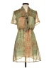 Tulle 100% Polyester Paisley Green Casual Dress Size S - photo 1