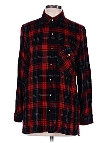 Zara Basic Long Sleeve Button-Down Shirt (view 1)