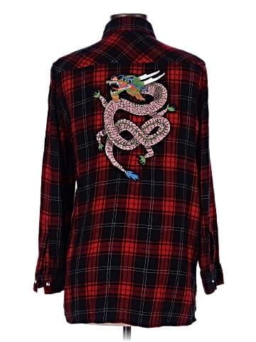 Zara Basic Long Sleeve Button-Down Shirt (view 2)