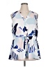 Torrid 100% Polyester Blue Sleeveless Blouse Size 1X Plus (1) - photo 1