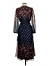 MSK 100% Polyester Stars Blue Cocktail Dress Size M (petite) - photo 2