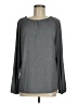 Ann Taylor LOFT Gray Long Sleeve Blouse Size M - photo 1