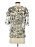 Hinge Silver Short Sleeve Blouse Size XS - photo 2