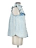 ETRO Blue Sleeveless Button-Down Shirt Size S - photo 4