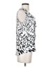Go By Go Silk 100% Silk Silver Sleeveless Silk Top Size S - photo 4
