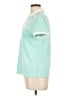 90 Degree by Reflex Teal Short Sleeve Blouse Size L - photo 5