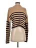 MIOU MUSE Stripes Tan Turtleneck Sweater Size S - photo 1