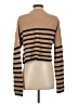 MIOU MUSE Stripes Tan Turtleneck Sweater Size S - photo 2