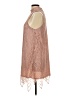 Love, Fire 100% Nylon Tan Cocktail Dress Size L - photo 5