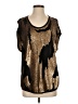 Robert Rodriguez 100% Viscose Gold Sleeveless Blouse Size S - photo 1