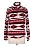 Maurices 100% Polyester Print Burgundy Pullover Sweater Size M - photo 1