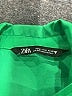 Zara Solid Green Long Sleeve Button-Down Shirt Size M - photo 7