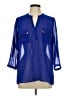 Live 4 Truth 100% Polyester Blue 3/4 Sleeve Blouse Size L - photo 1