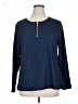 Emery Rose Blue Long Sleeve Top Size 1X - photo 1