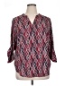 Maurices 100% Polyester Burgundy 3/4 Sleeve Blouse Size 0X - photo 1