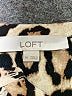 Ann Taylor LOFT 100% Polyester Animal Print Ivory Sleeveless Blouse Size M - photo 7