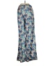 Quagga Green Label 100% Polyester Tropical Blue Casual Pants Size S - photo 2