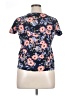 Croft & Barrow Floral Blue Short Sleeve Blouse Size XL - photo 2
