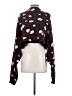 NAANAA Animal Print Burgundy Pullover Sweater Size Sm - Med - photo 2