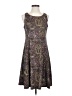Perceptions Paisley Gray Cocktail Dress Size S - photo 1