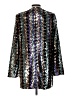 Nasty Gal Inc. 100% Polyester Metallic Silver Blazer Size 10 - photo 2