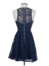 THREE PINK HEARTS 100% Polyester Argyle Blue Cocktail Dress Size XS - photo 2