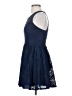 THREE PINK HEARTS 100% Polyester Argyle Blue Cocktail Dress Size XS - photo 5