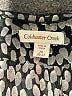 Coldwater Creek 100% Polyester Animal Print Gray Short Sleeve Blouse Size 20 - 22 - photo 8