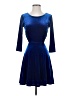 Lulus Solid Blue Cocktail Dress Size S - photo 1