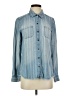 Natural Reflections 100% Lyocell Blue Long Sleeve Button-Down Shirt Size S - photo 1