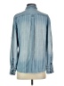 Natural Reflections 100% Lyocell Blue Long Sleeve Button-Down Shirt Size S - photo 2