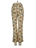 Shein Floral Gold Casual Pants Size 2 - photo 2