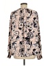 dalia 100% Polyester Floral Tan Long Sleeve Blouse Size L - photo 2