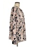 dalia 100% Polyester Floral Tan Long Sleeve Blouse Size L - photo 4