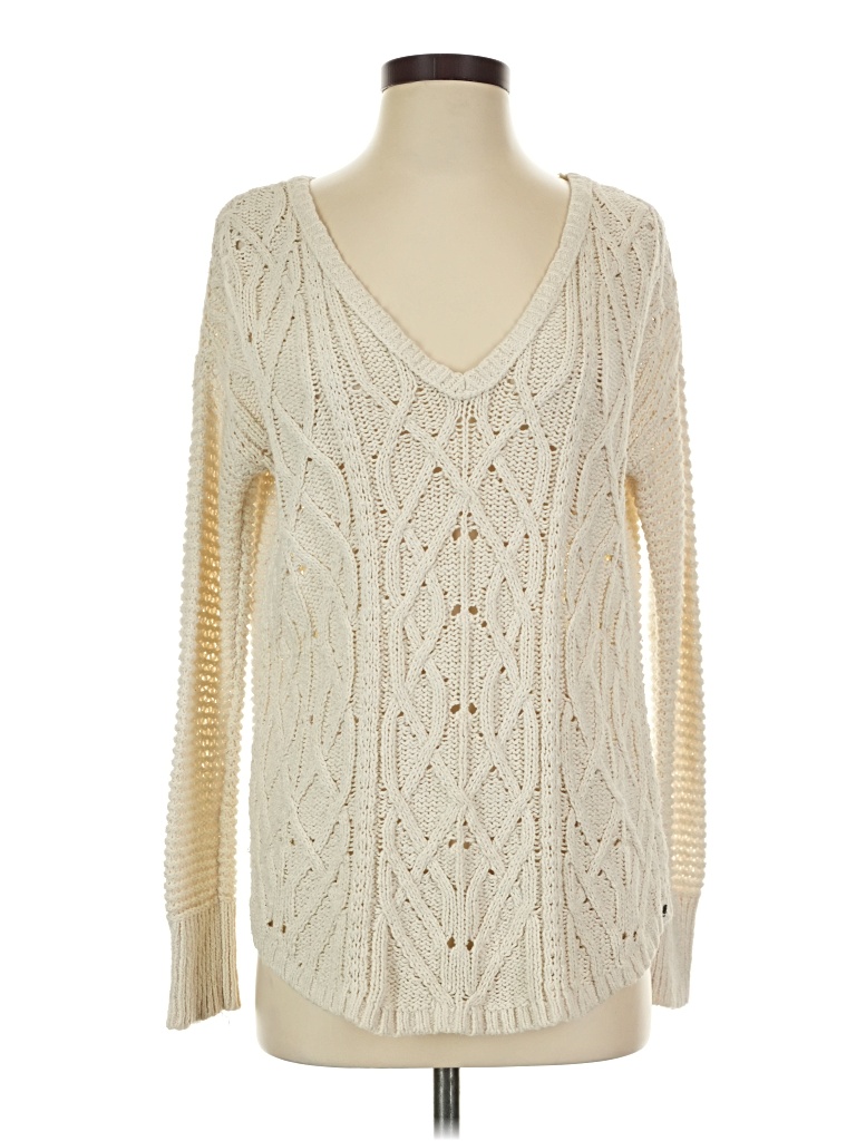 Pre-owned American Eagle Outfitters Pullover Sweater In White