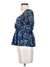 Shein 100% Polyester Blue Short Sleeve Blouse Size 2 - photo 5