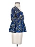 Shein 100% Polyester Blue Short Sleeve Blouse Size 2 - photo 4