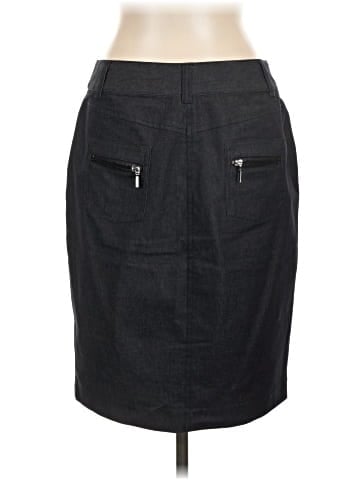 Dalia Collection Denim Skirt (view 2)