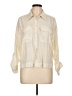 A New Day Ivory 3/4 Sleeve Button-Down Shirt Size L - photo 1