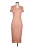 Popular 21 Solid Tan Casual Dress Size L - photo 1