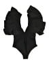 Davi & Dani Solid Black One Piece Swimsuit Size S - photo 2