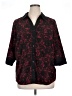 Essentials Paisley Black 3/4 Sleeve Blouse Size 0X - photo 1