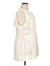 St. John Ivory Sleeveless Button-Down Shirt Size XL - photo 4