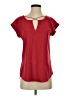 Express Outlet Red Short Sleeve Blouse Size XS - photo 1