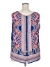 Ava Christine 100% Polyester Blue Sleeveless Blouse Size 2X - photo 2
