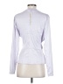 Something Navy Silver Long Sleeve Blouse Size S - photo 2