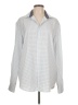 Assorted Brands Polka Dots Silver Long Sleeve Blouse Size L - photo 1