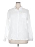 Anne Klein White Long Sleeve Button-Down Shirt Size XXL - photo 1