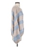 Miracle Stripes Blue Pullover Sweater Size S - photo 4